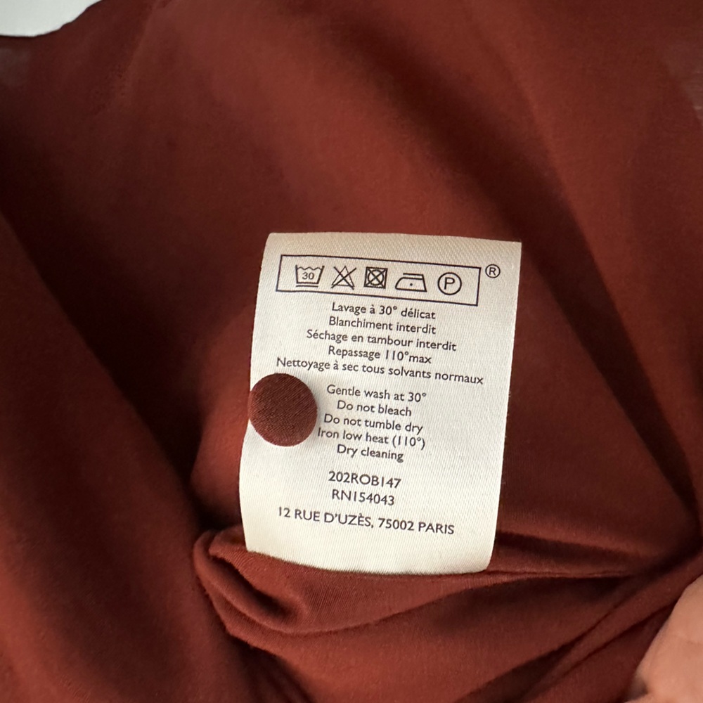 Sezane Eve Dress in Ecru Dots Moka size 38 EUC - Picture 6 of 8
